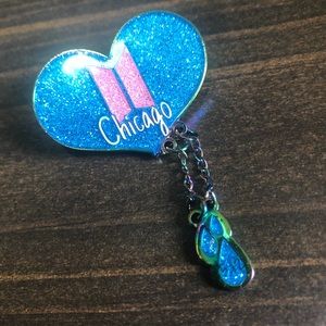 BTS in Chicago 5/12 RainDrop Heart Pin